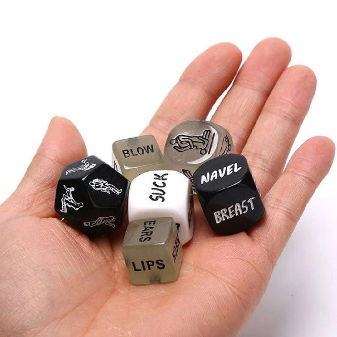 Dados Eróticos – Juego de 6 Unidades con Acciones y Zonas