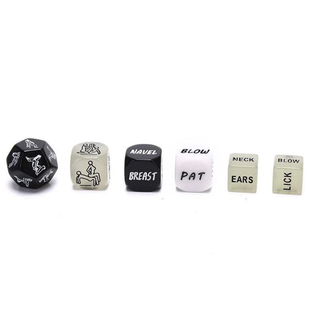Dados Eróticos – Juego de 6 Unidades con Acciones y Zonas