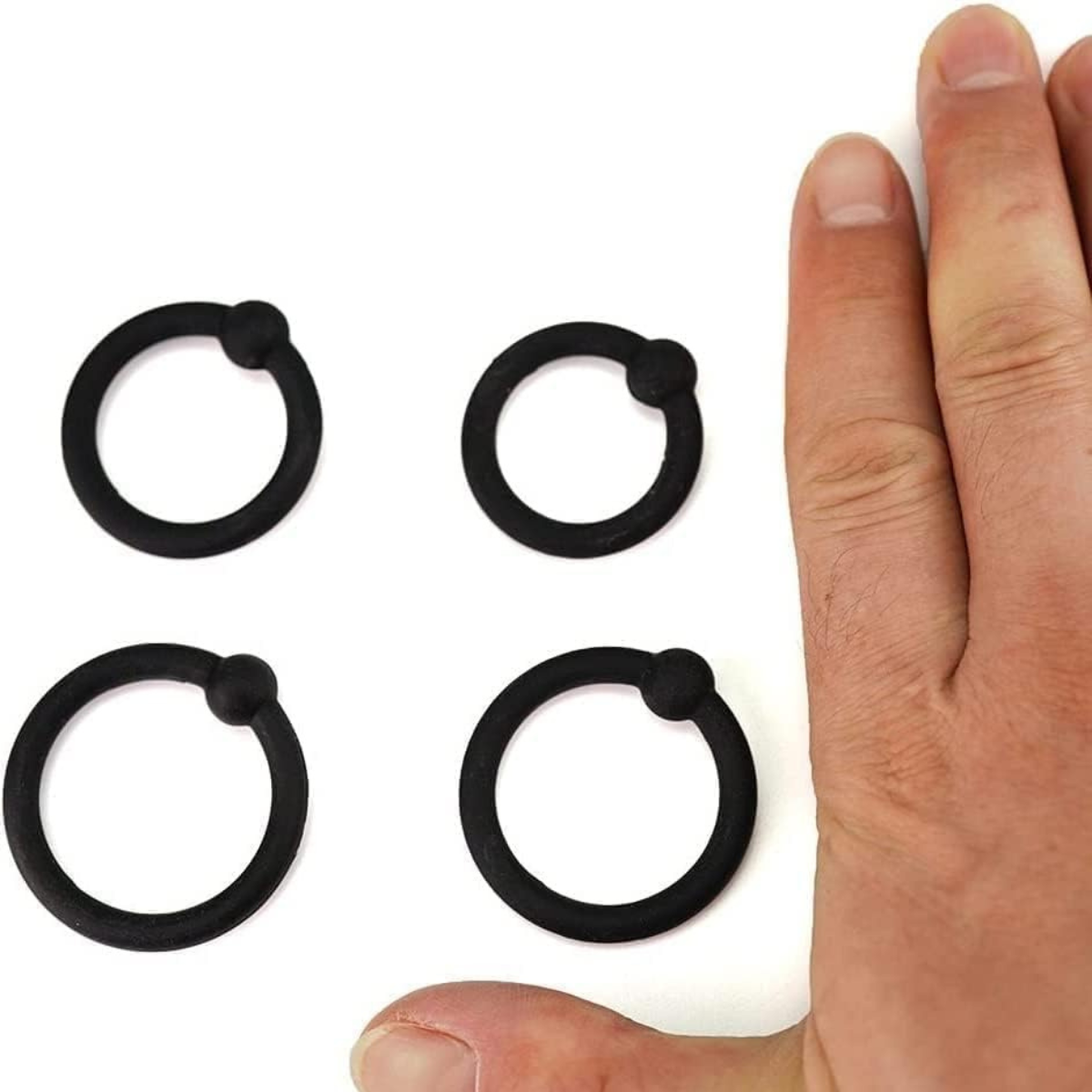 Ring - Anillos de Silicona Ajustables – Set Masculino Ultra Suave