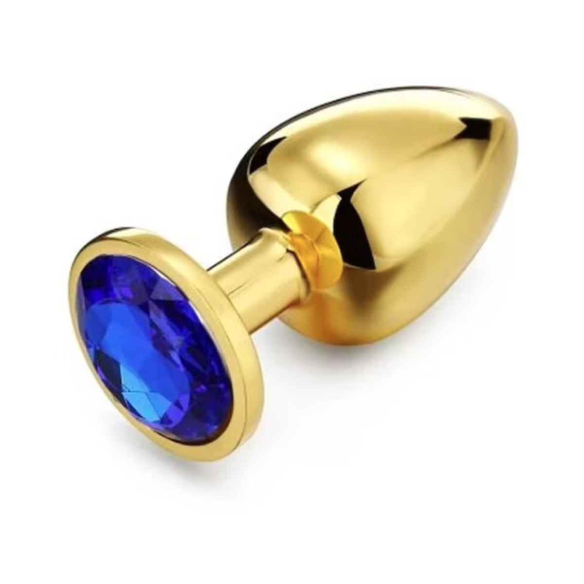 Plug Anal De Acero Dilatador Joya Consolador Dorado Premium