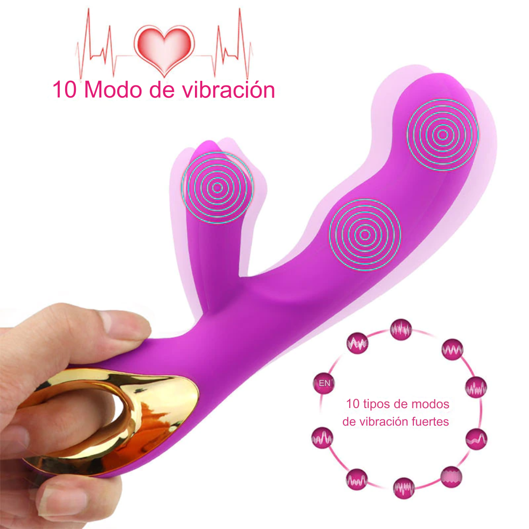 Mengqi - vibrador consolador doble motor