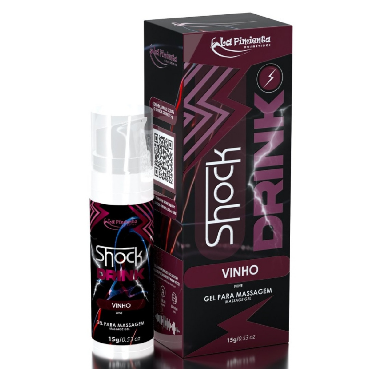 Shock Vino - Gel Íntimo Vibrador