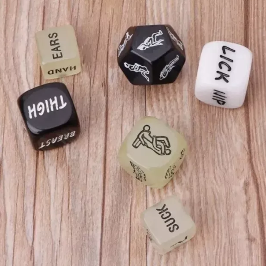 Dados Eróticos – Juego de 6 Unidades con Acciones y Zonas