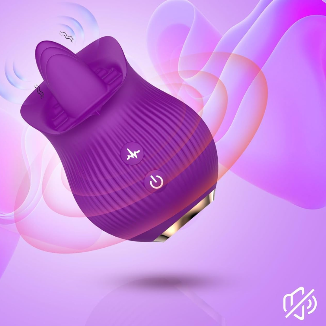 Rose – Estimulador de Clítoris con Lengua Vibradora Multivelocidad 12 Modos