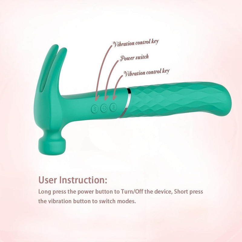 Vibrador Consolador Martillo Multifunción Recargable USB