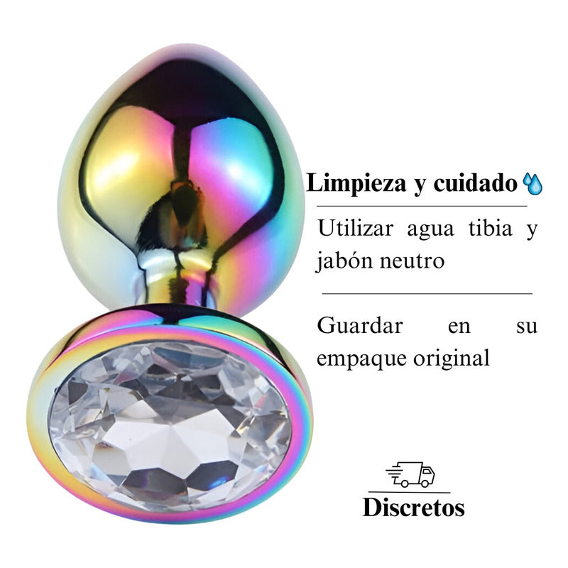 Eva - plug anal dilatador arcoiris 7cm