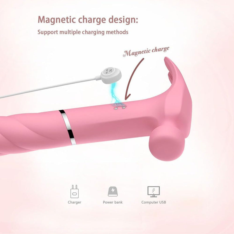 Vibrador Consolador Martillo Multifunción Recargable USB