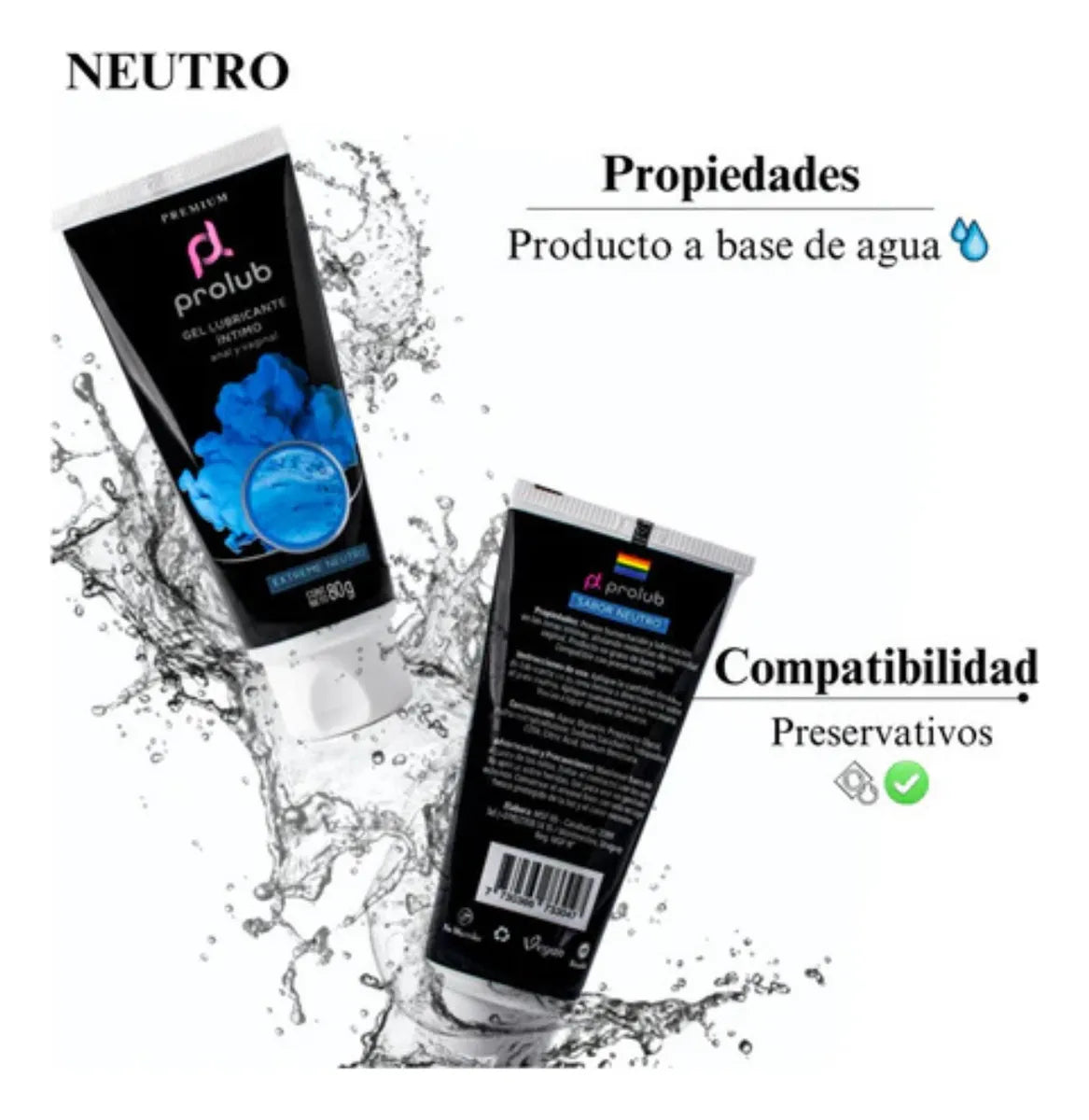 Combo Consolador realista con ventosa + Lubricante Prolub