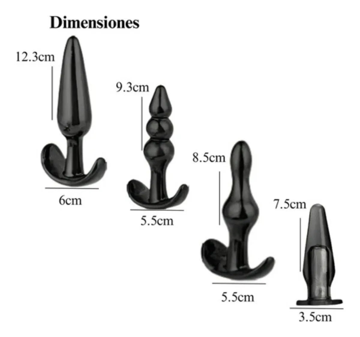 Combo Dildo realista con kit anal y lubricante Prolub