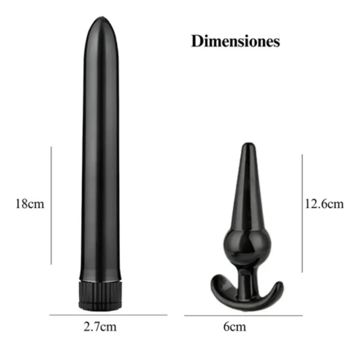 Combo Dildo realista con kit anal y lubricante Prolub