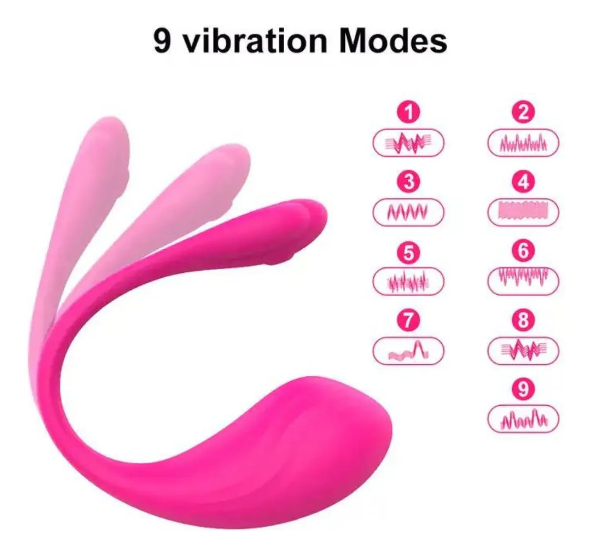 Consolador Vibrador Clítoris Control App Bluetooth Punto G Rosa
