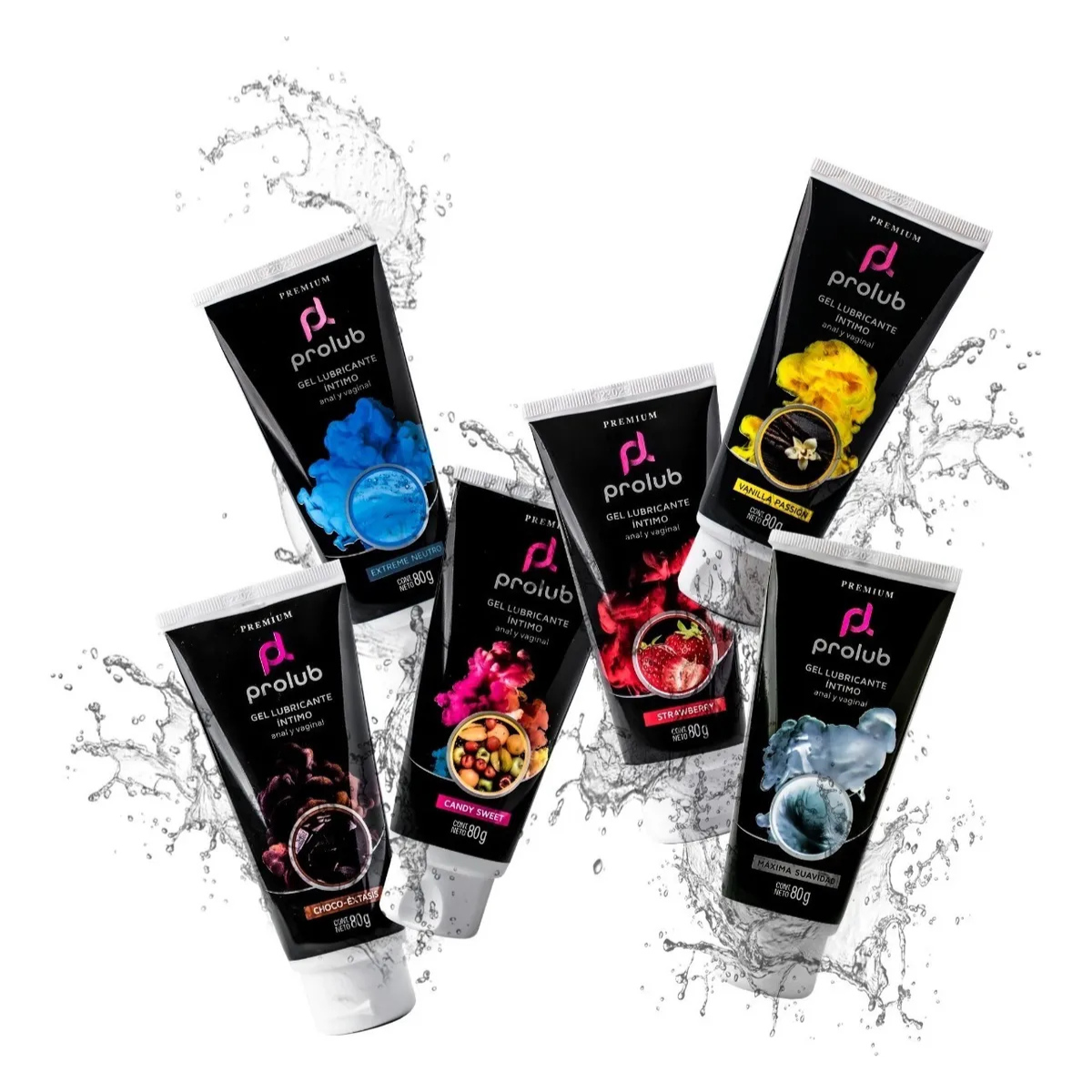 Combo Kit Plug Anal Onyx 3 Piezas Plateado + Lubricante Prolub