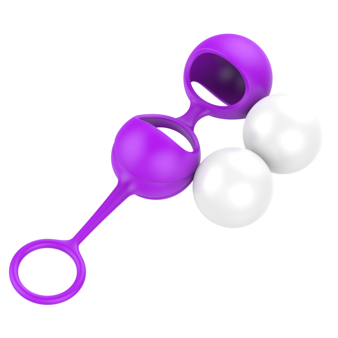 Bola China de Silicona Médica Doble | Entrenamiento Piso Pélvico Impermeables