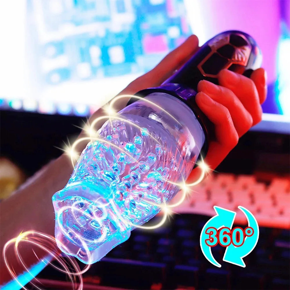 Rob – Masturbador masculino rotación 360° y vibración multivelocidad