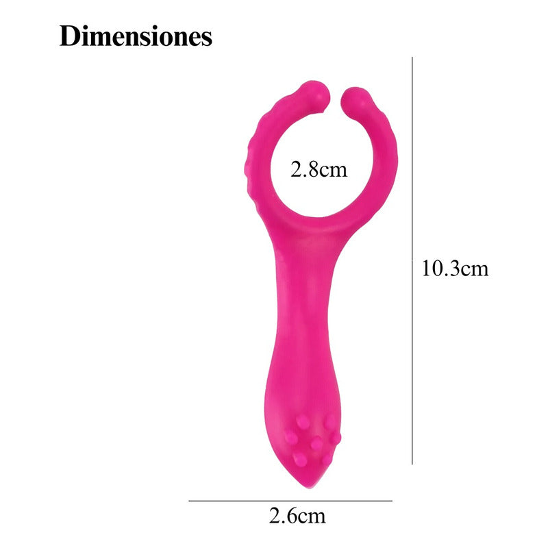 Vibrador con movimiento y calor para parejas