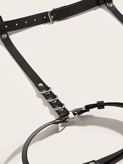 Arnés de cuero completo con correas regulables
