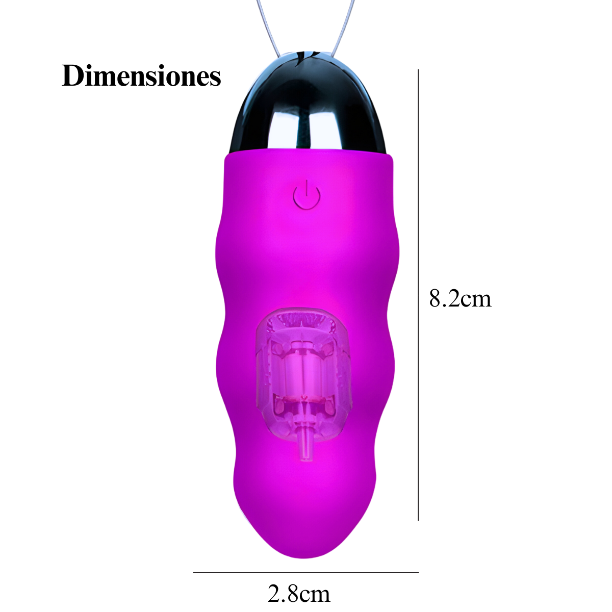 Bala vibradora Violeta silenciosa e impermeable con carga USB – Vibra
