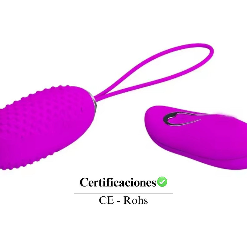 Huevo vibrador ideal para estimulación del punto G y clítoris