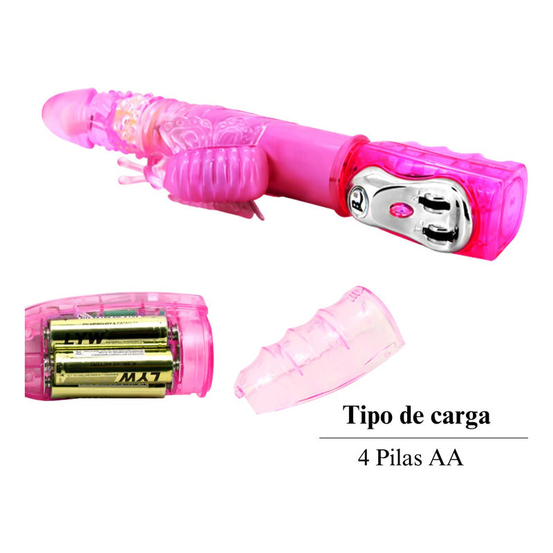 Dildo rosa de TPR y ABS hipoalergénico – Vibra Uruguay