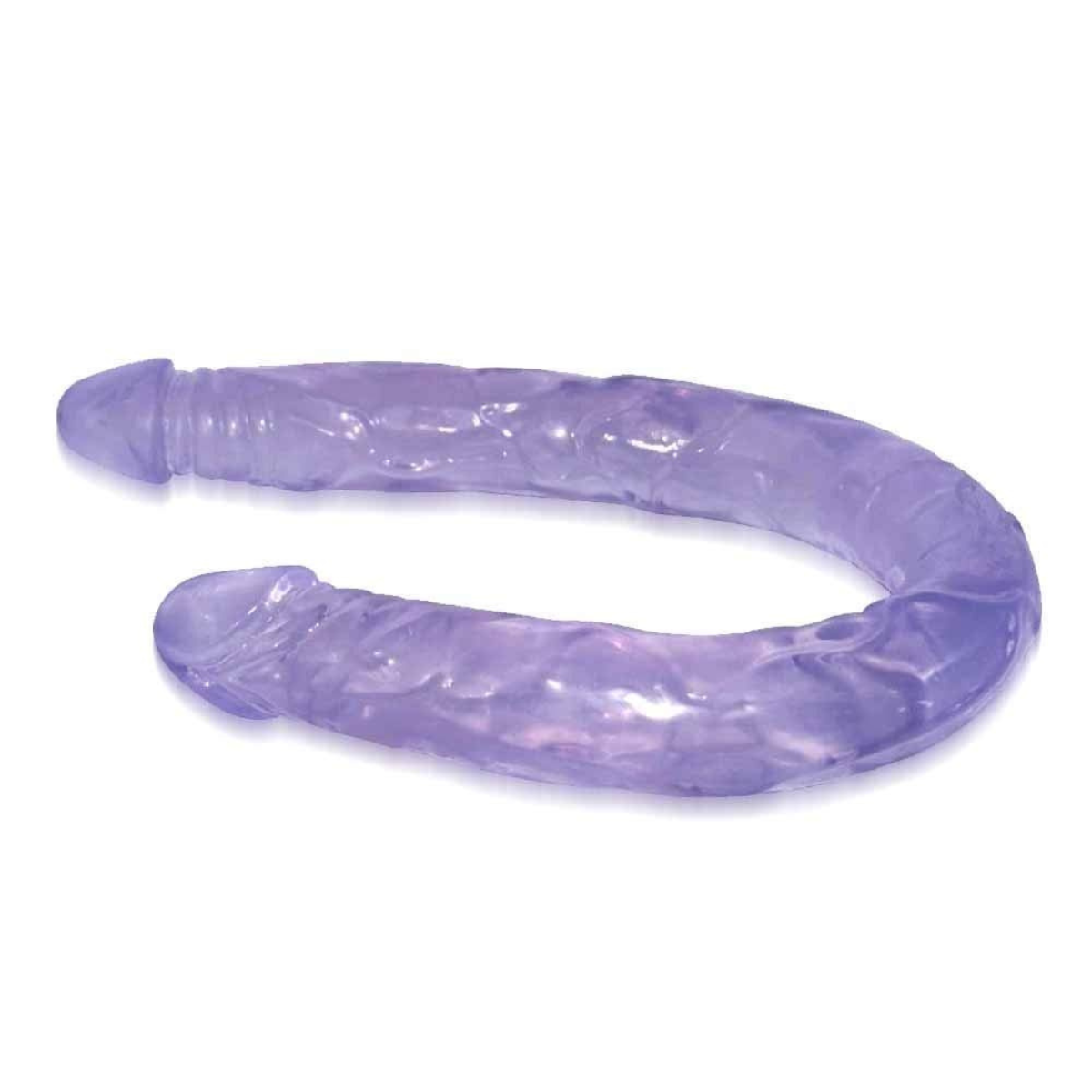 Dildo violeta translúcido Simón de PVC suave