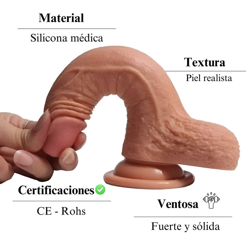 Guille consolador grande de silicona hipoalergénica