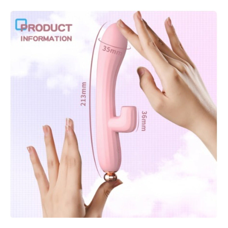 Vibrador succionador Heaven color blanco recargable USB