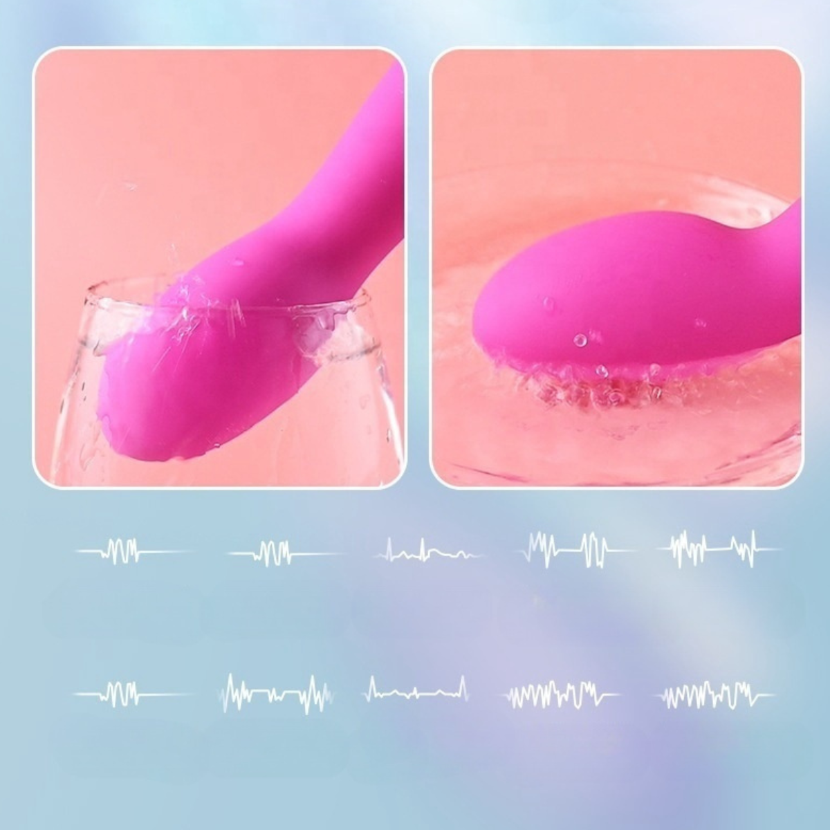 Vibrador Ivy con 10 modos de vibración y acabado aterciopelado