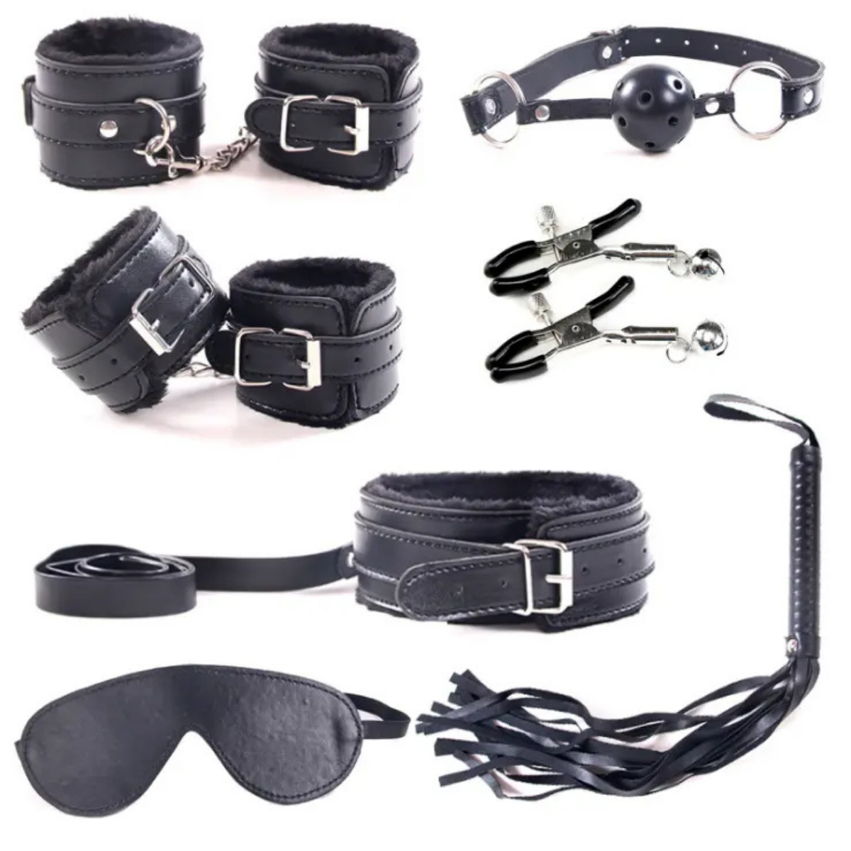 Kit BDSM Anastasia 7 piezas Vibra Uruguay