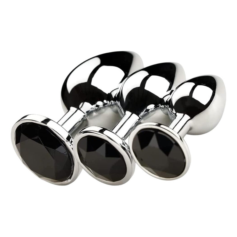 Onyx kit plug anal dilatador de 3 piezas Vibra Uruguay