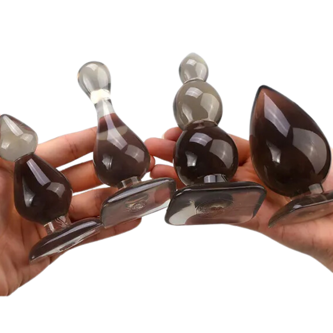 Set de plugs anales progresivos de silicona médica
