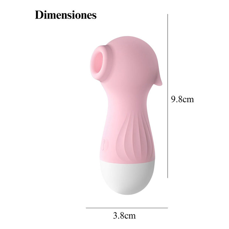 Succionador de clítoris Lola color rosa con diseño ergonómico