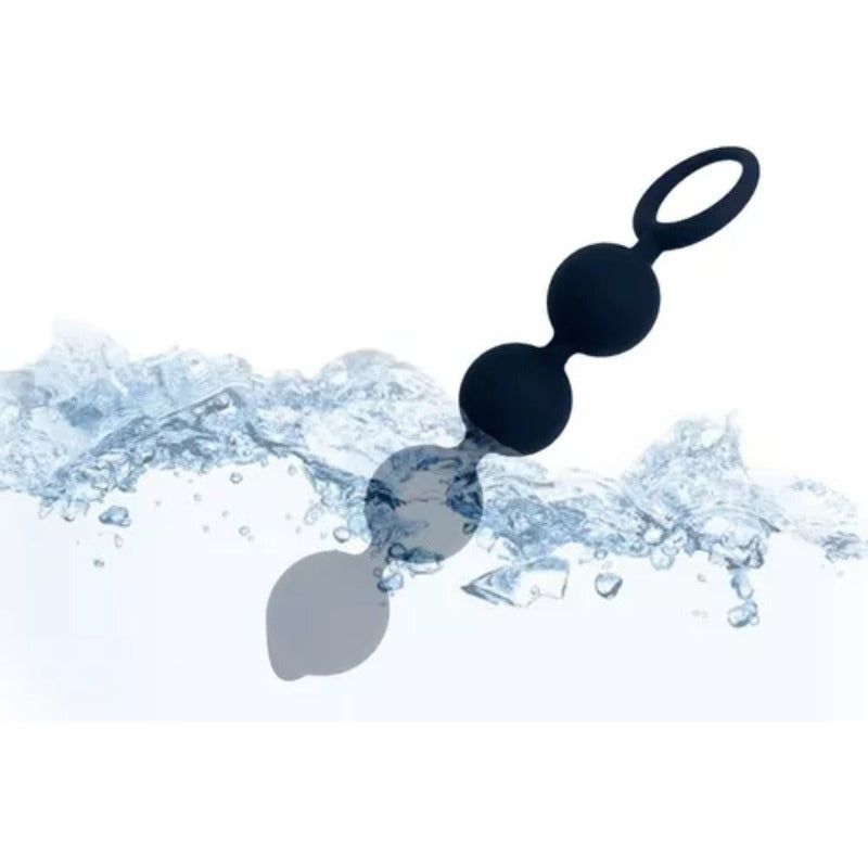Bolas anales flexibles de silicona hipoalergénica