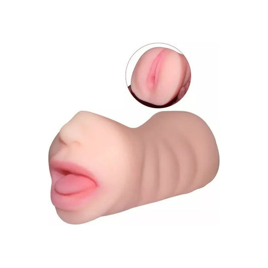 Masturbador 2 en 1 boca y vagina realista – Vibra Uruguay
