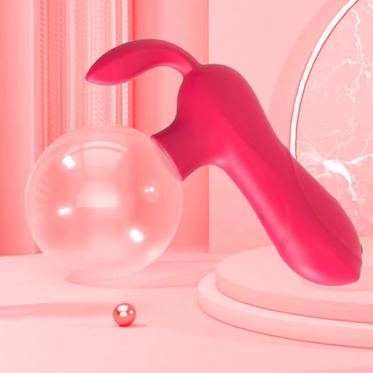 Vibrador Ultra estimulando el clítoris con succión precisa