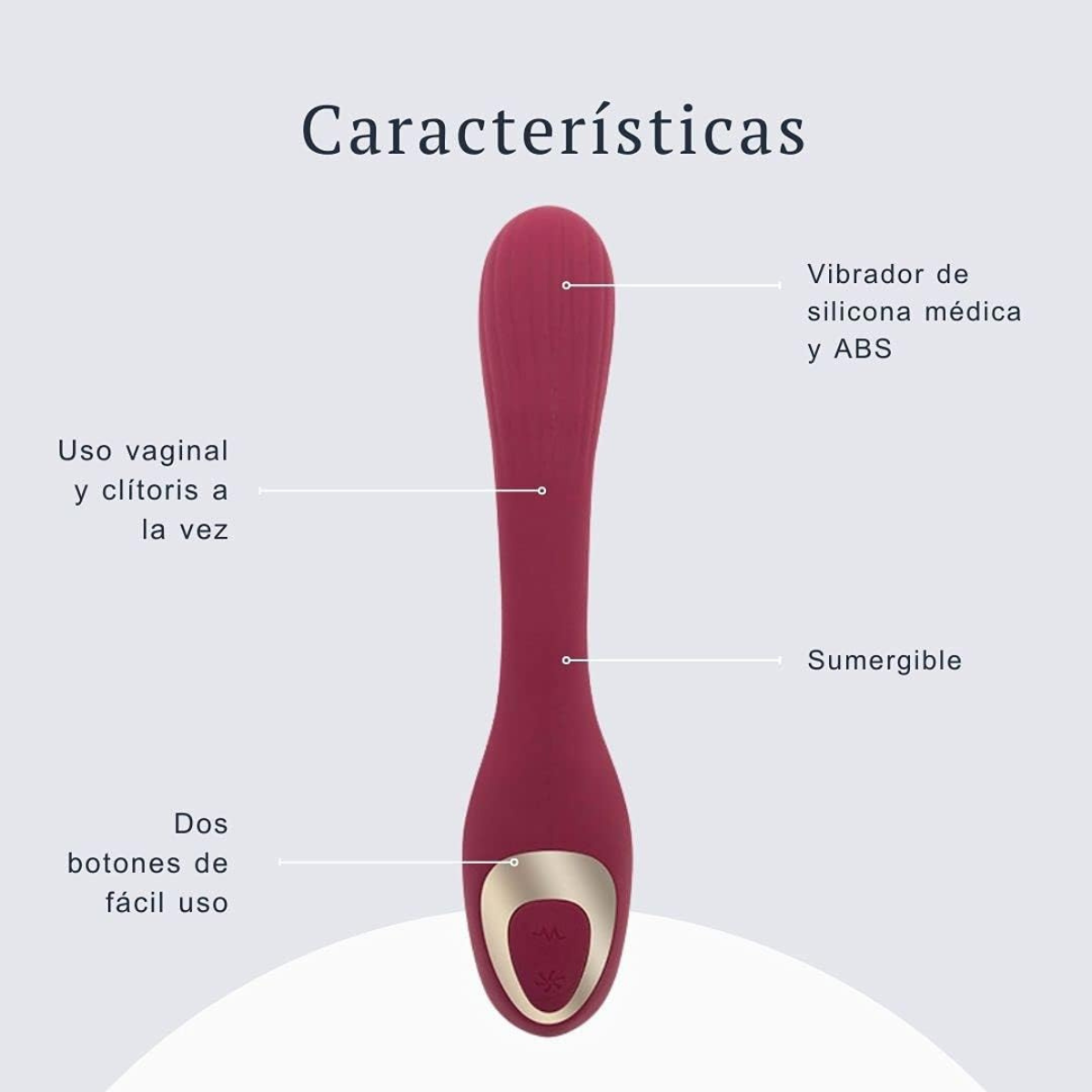 Estimulador femenino con 10 modos de succión y vibración