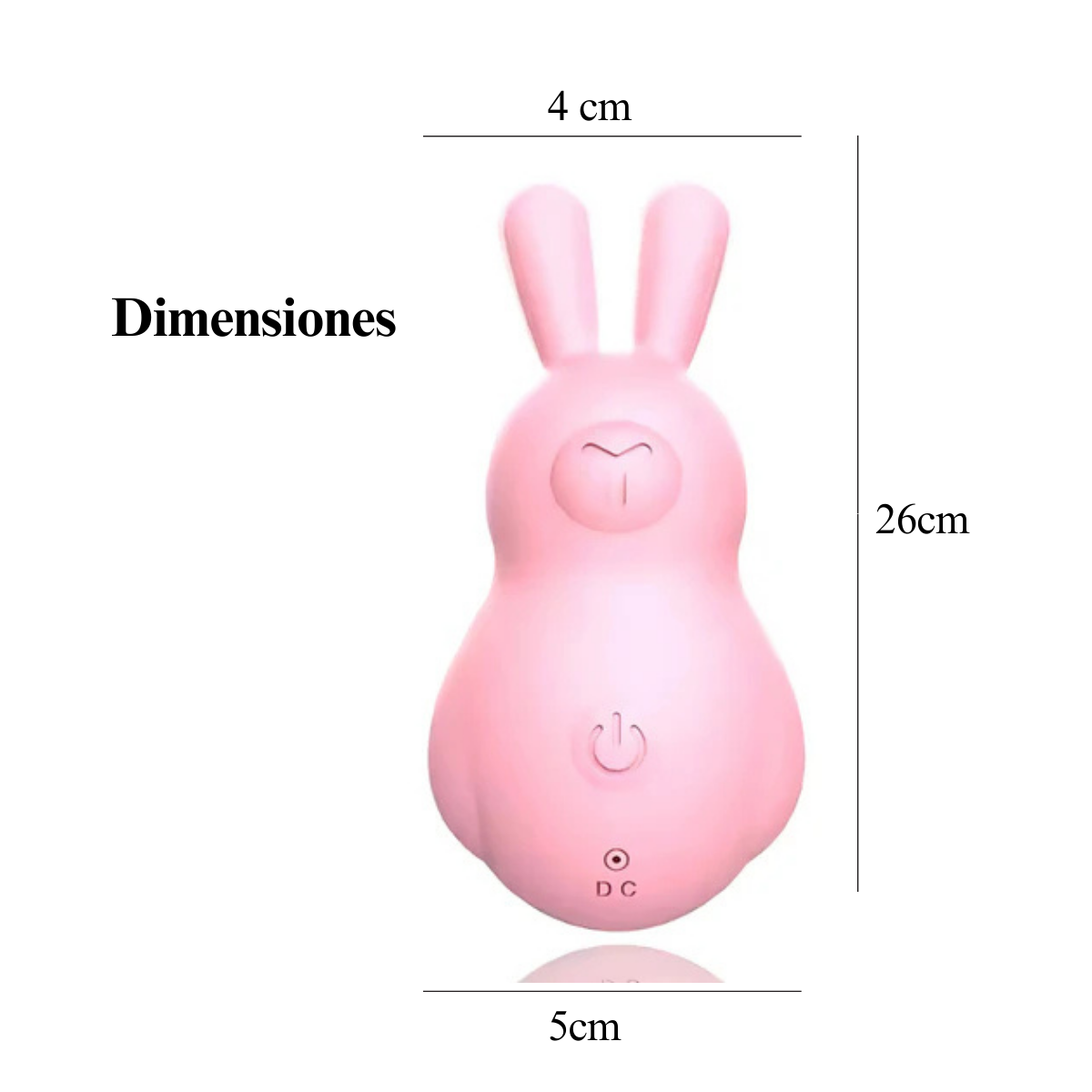 Bunny vibrador de silicona médica suave e hipoalergénica
