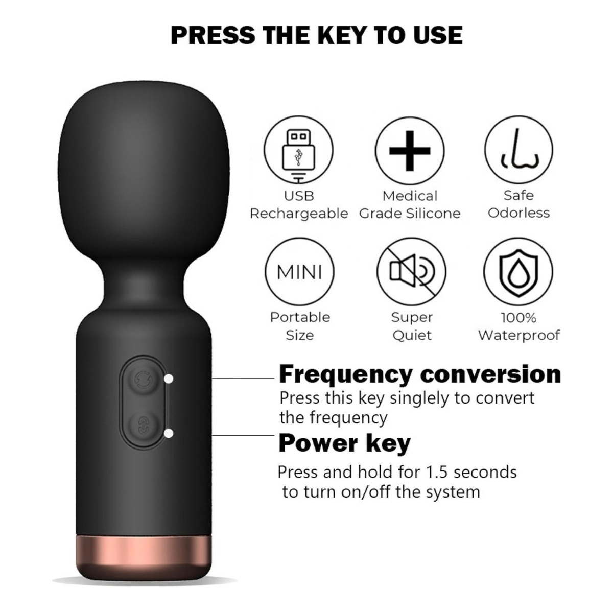Vibrador USB estimulador de clítoris recargable Enano