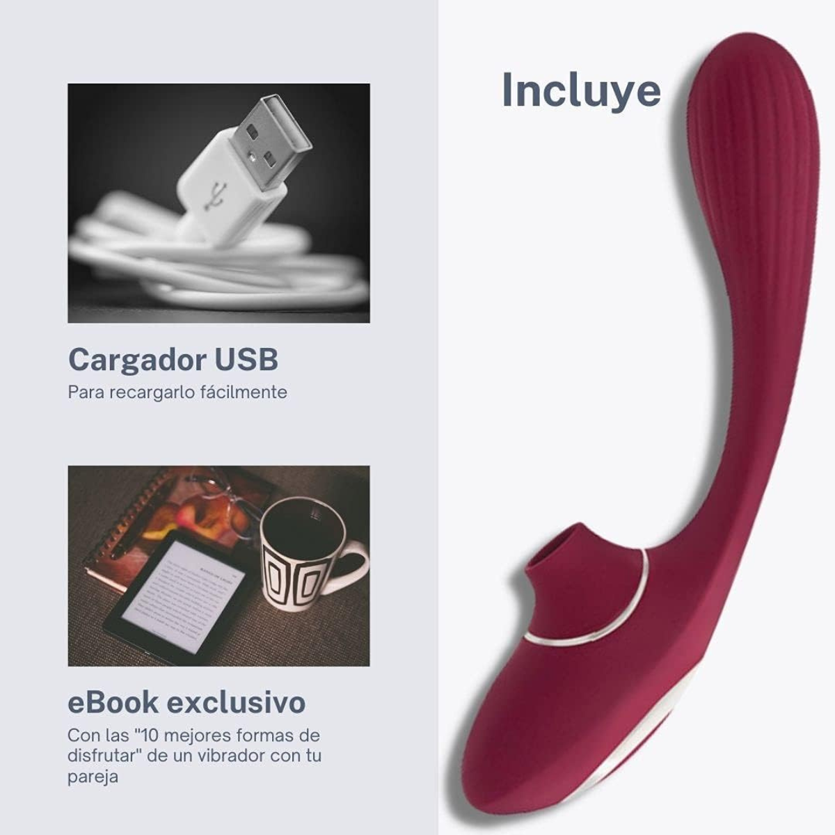 Vibrador doble para clítoris y punto G – Vibra Uruguay