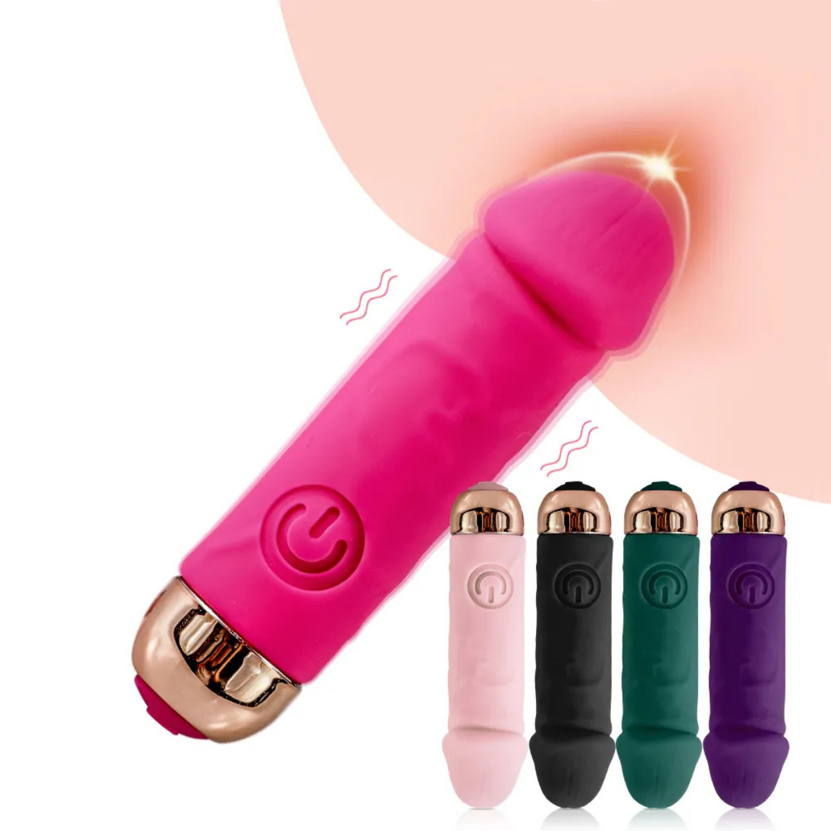 Textura suave y bodysafe del vibrador Joya