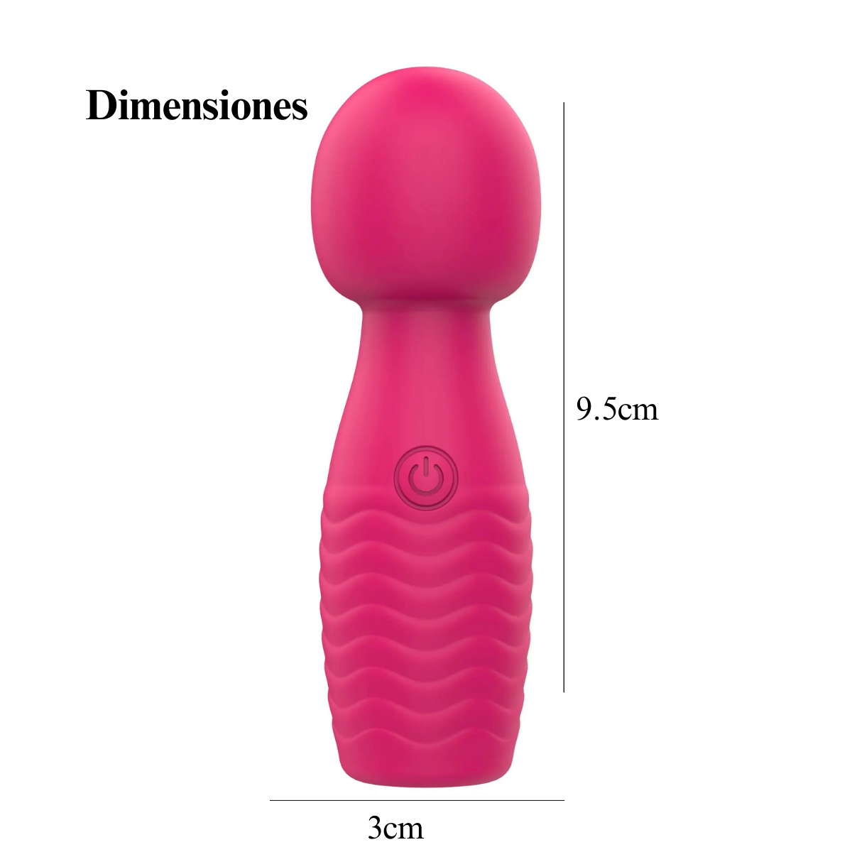 Mini vibrador con 7 modos de vibración recargable por USB