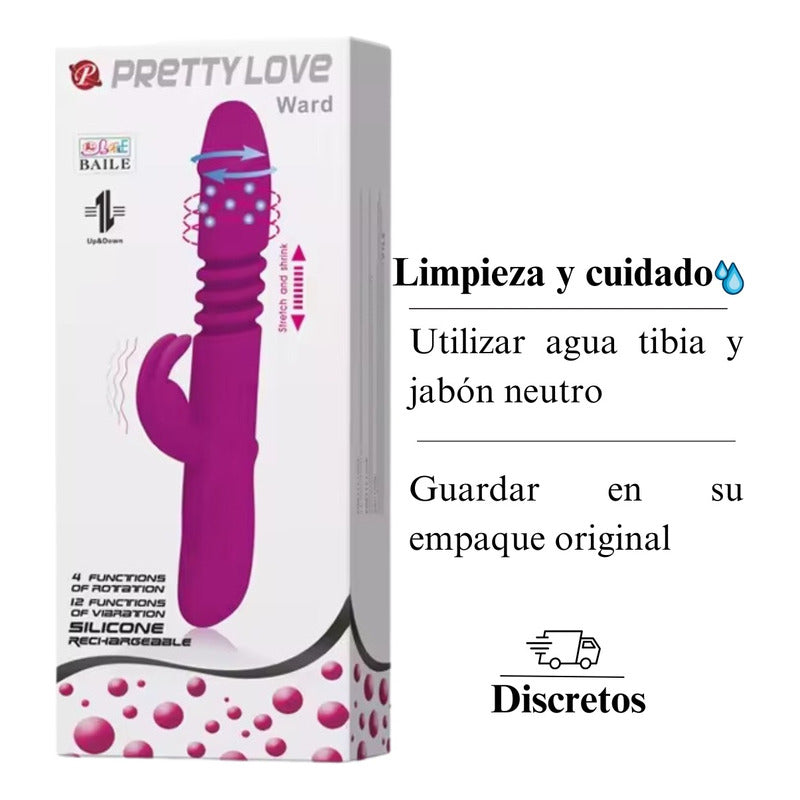 Vibrador Pretty Love Ward doble estimulación femenina