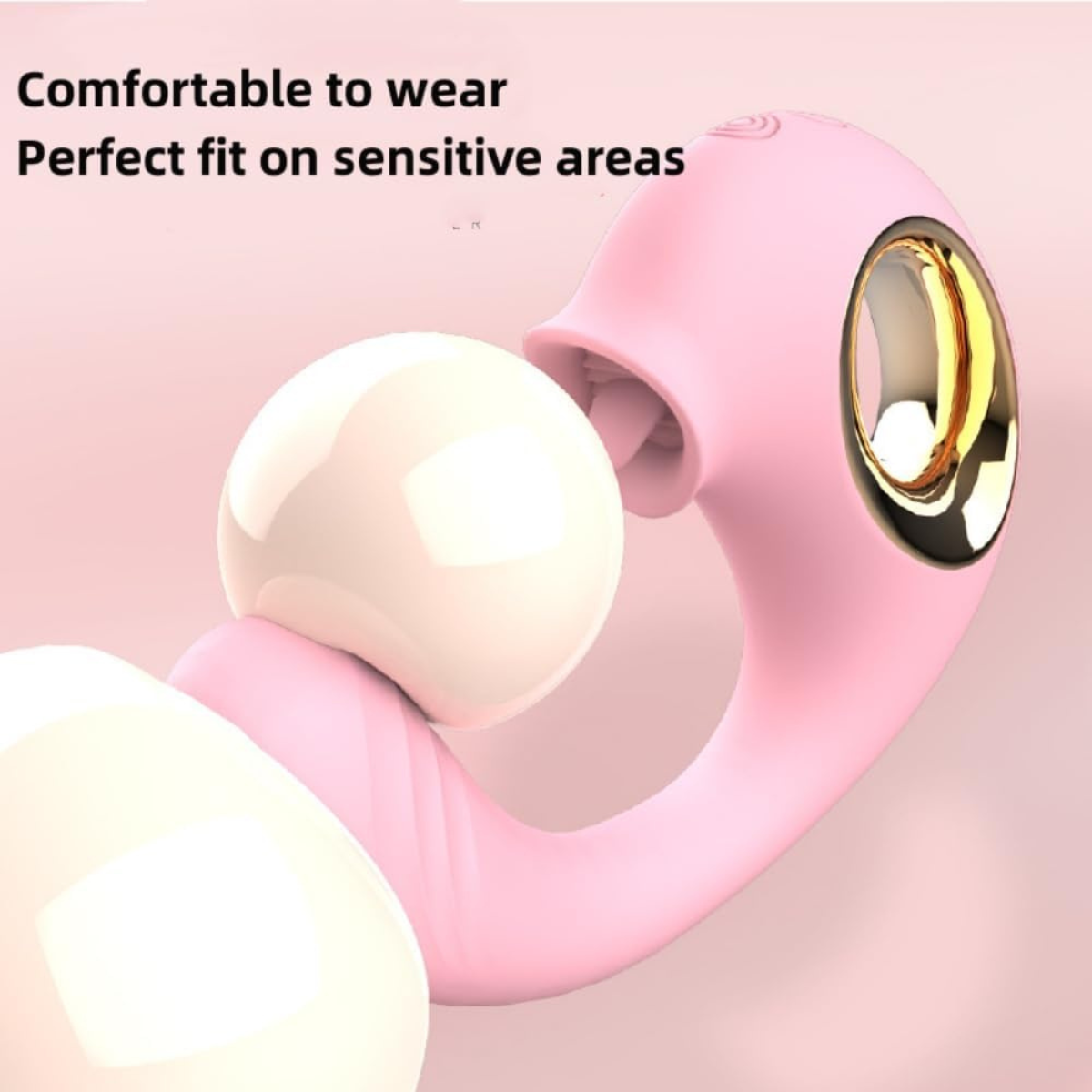 Vibrador doble violeta con silicona médica hipoalergénica