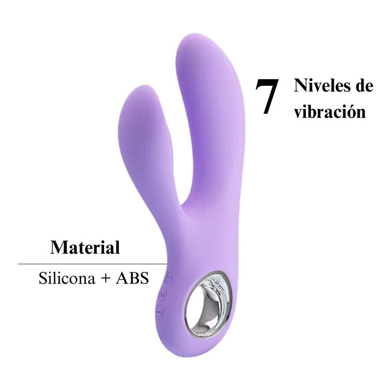 Vibrador con forma ergonómica para punto G y clítoris