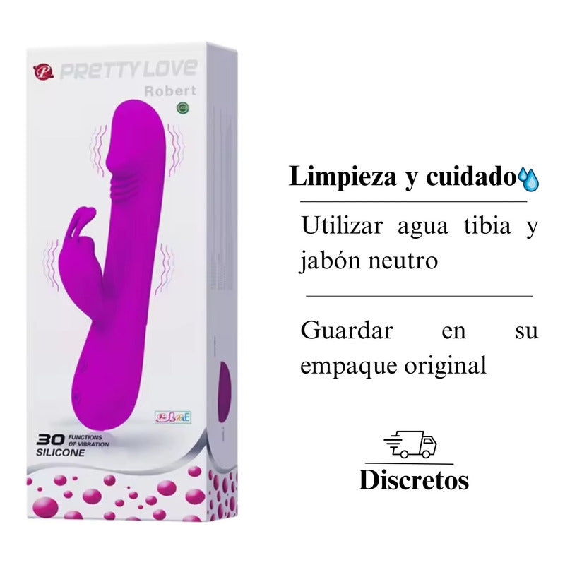 Consolador Rabbit impermeable y silencioso – Vibra Uruguay