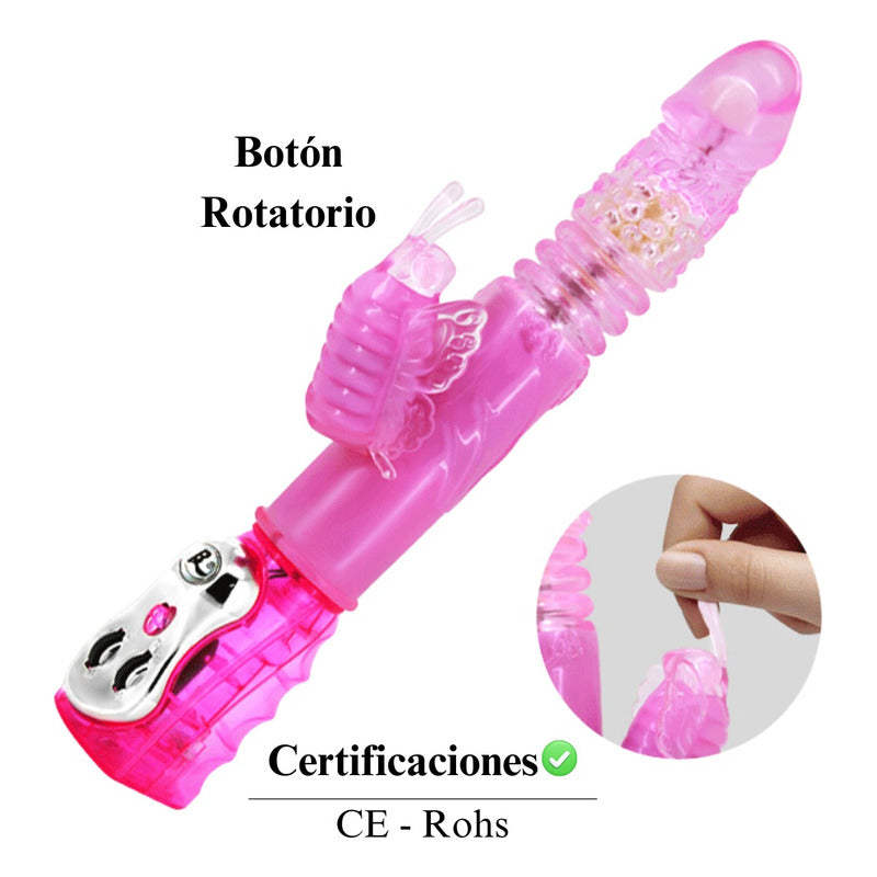 Estimulador doble rotatorio recargable