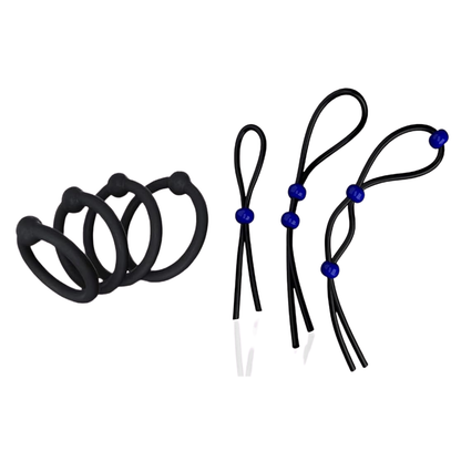 Ring - Anillos de Silicona Ajustables – Set Masculino Ultra Suave