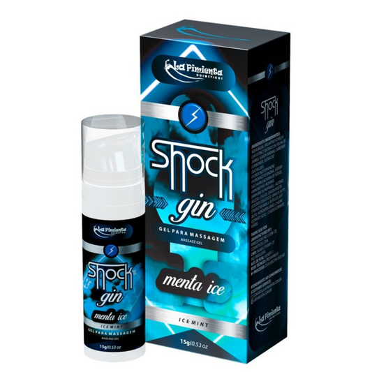 Shock Gin Menta Ice -  Gel Íntimo Vibrador