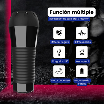 Masturbador Masculino Vibrador forma de Vagina  Recargable