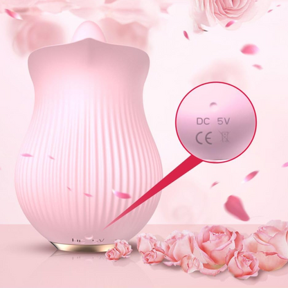 Rosa - estimulador clítoris lengua multivelocidad