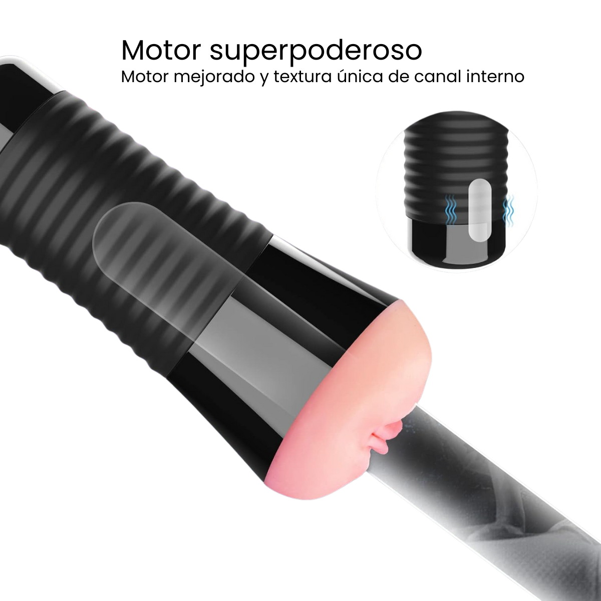 Masturbador Masculino Vibrador forma de Vagina  Recargable